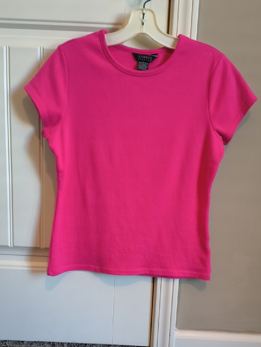 George M Stretch Pink Top
